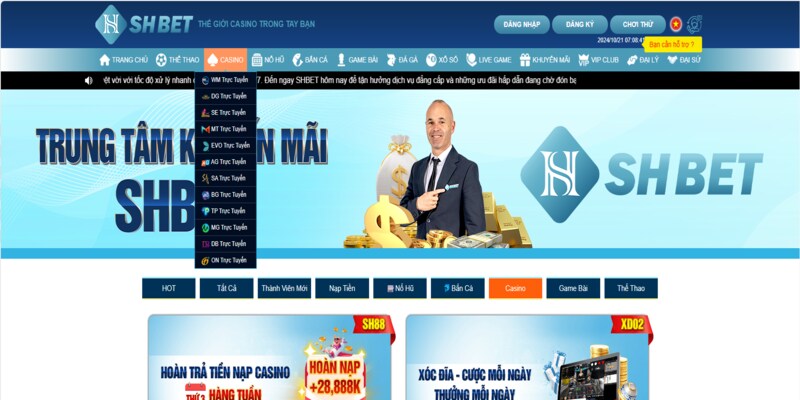 Giới thiệu tổng quan về sảnh casino online tại nhà cái SHBET